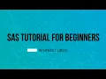 SAS Programming Tutorial From Scratch -307-Proc SQL Drop Statement