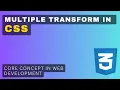 How to apply multiple transform in css
