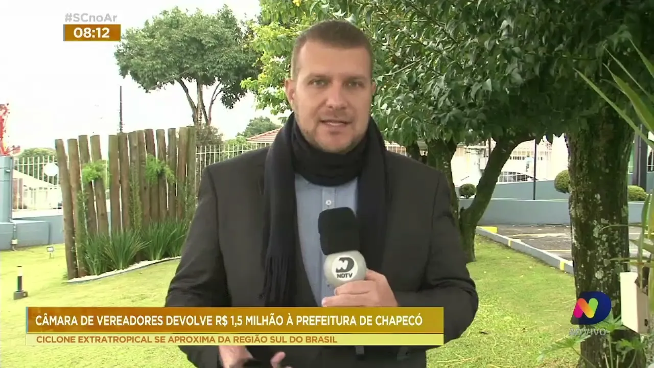 Câmara de Vereadores devolve R$ 1,5 milhão à prefeitura de Chapecó