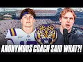 Anonymous CFB Coach SAID WHAT About LSU Tigers QB Sam Leavitt