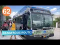 Riding Miami-Dade Transit Metrobus 62 NE 61 St Biscayne Blvd to Palm Ave W 3 St Gillig BRT 40
