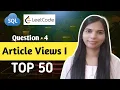 4 Article Views 1 SQL Interview Question and Answer
