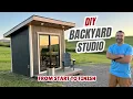 DIY Backyard Studio Shed - Full Build from Foundation to Finish