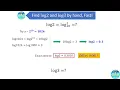 A fast and easy way to calculate Log2 and Log3 by hand Try it yourself