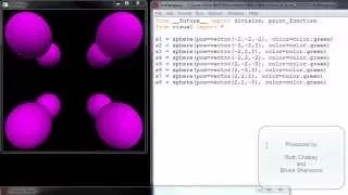 VPython Instructional s 7 Using Lists