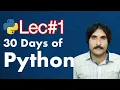 Python Lecture 1 in Beginner to Advanced Python Course Learn Python Programming