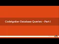08 - Codeigniter Basic Concepts Database Query