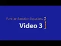 Lesson 2-2 3 Solving in Function Notation