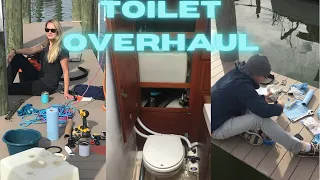 TOTAL Bathroom RENO in our 37 Year *OLD* Hallberg Rassy 352 SAILBOAT | We were GAGGING🤢 EP4