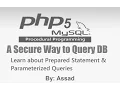 PHP Prepared Statement Parameterized Query MySQL English