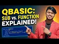 Learn QBasic for Beginners SUB vs FUNCTION Area of Rectangle Program