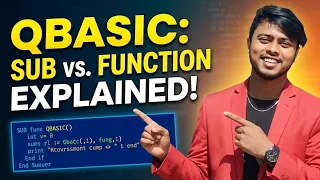 Learn QBasic for Beginners SUB vs FUNCTION Area of Rectangle Program