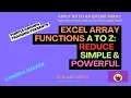 Excel Dynamic Array Functions A - Z The Powerful Reduce Function