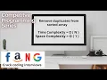 Remove Duplicates from Sorted Array Leetcode Naive to optimal solution