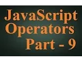 Beginner JavaScript Tutorial 9 - JavaScript Operators Hindi