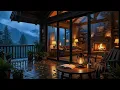 SAFE FROM THE STORM 🌧️ (No Ads) Mountain Rain, Fireplace & Soft Piano for Deep Sleep — 30 Min