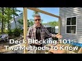 Deck Blocking Explained Mid-Span and Over-the-Beam