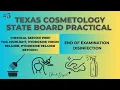 Texas Cosmetology Practical ChemicalPrep Foil Highlight Virgin Relaxer Relaxer Retouch End Of Exam