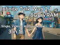 Lagu InfiniteTalk + WAN 2.1 Full Setup Tutorial (Single, Video \u0026 Multi workflow) in ComfyUI |  8GB VRAM