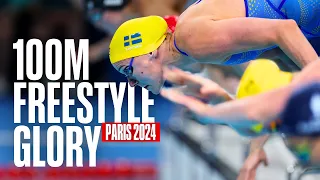 World Record Holder Sarah Sjöström Flies to Olympic Glory 🥇🇸🇪 | Women's 100m Freestyle | Paris 2024