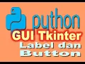 Python dan GUI Tkinter 02 Label dan Button