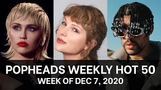 Popheads Weekly Hot 50 Chart Week of December 7 2020