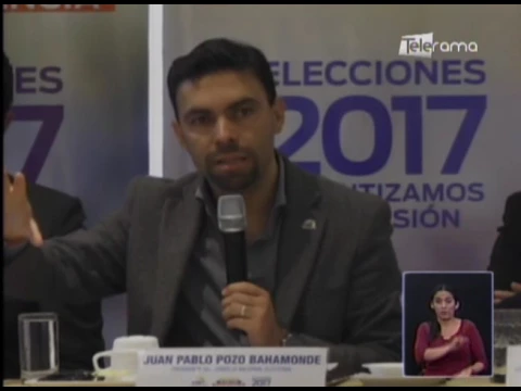 Presidente del Concejo Nacional Electoral evalúa proceso elecciones