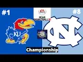 National Championship - #1 Kansas vs #8 North Carolina - NCAA Basketball 10 Simulation!