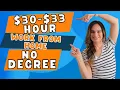 30 To 33 Hour Work From Home Job With NO Degree Needed Amazing Remote Job Opportunity