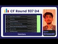 Codeforces round 937 Div 4 All Solutions Armaan Dutt