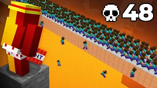 O ÚLTIMO a Sair Vivo Ganha! (150 Jogadores no Minecraft)
