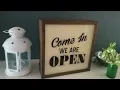Come In We Are Open Lightbox Sign for your Coffee Shop or Bakery