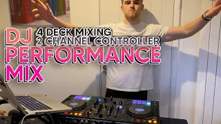 nukey dj performance mix 4 deck mixing 2 channels