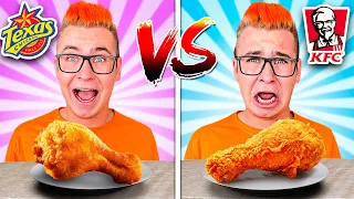 KFC VS TEXAS CHICKEN ЧЕЛЛЕНДЖ САМЫЙ ВКУСНЫЙ ФАСТФУД 