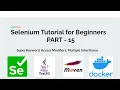 Part 15 Super Keyword Access Modifiers Multiple Inheritance