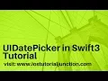 Select date from datepicker using Swift in ios app development