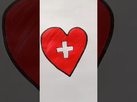 Heart ❤️ Easy Drawing For Kids #heart #trending #viral #kidstvforfun #drawing #shorts #youtubeshorts