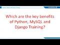 Python MySQL and Django Training Ceritification Course Multisoft Systems