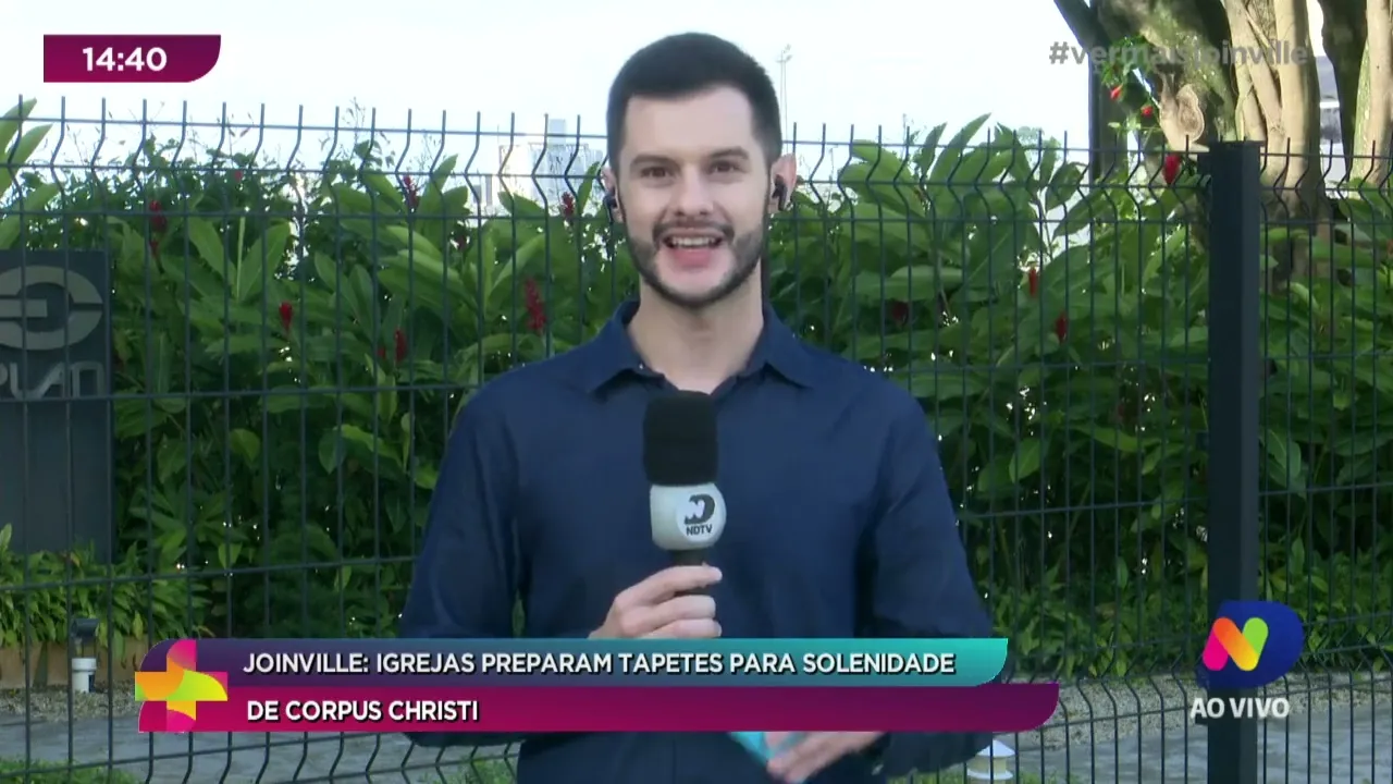 Joinville: igrejas preparam tapetes para solenidade de Corpus Christi