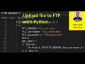 Upload file to FTP account with Python