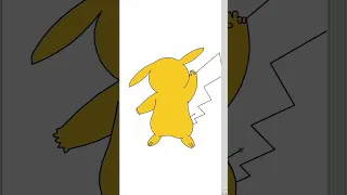 Making Pikachu by python turtle graphics