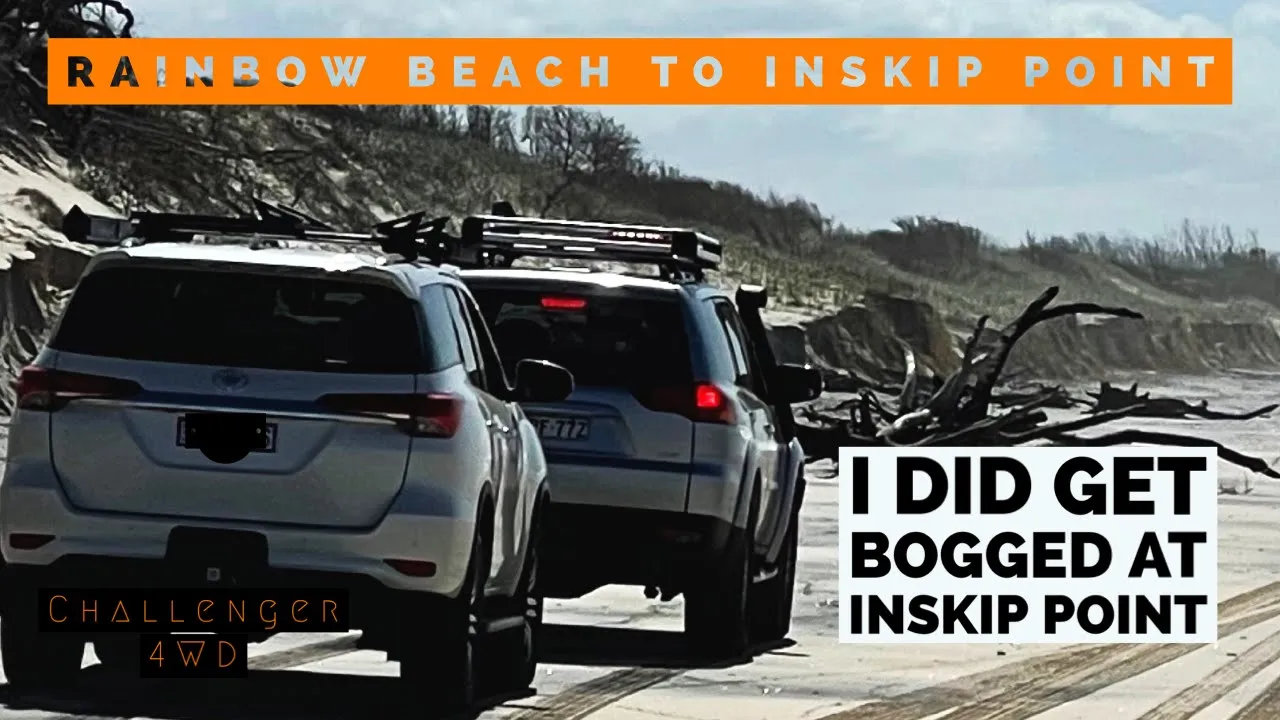 Challenger 4WD | Rainbow Beach to Inskip Point QLD | Yes I did get bogged at Inskip Point....|