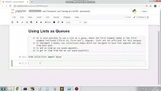 Python 031 Using Lists as Queues