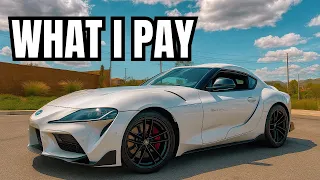 How Much Does It Cost to Own a Supra Down Payment Monthly Payment