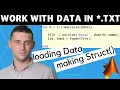 Matlab loading data from txt files