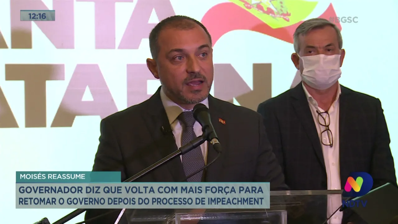 Governador diz que volta com mais força para retomar o governo depois do processo de impeachment