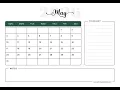 Printable May 2026 Calendar US A4 Letter Size May 2026 Calendar Printable Free PDF
