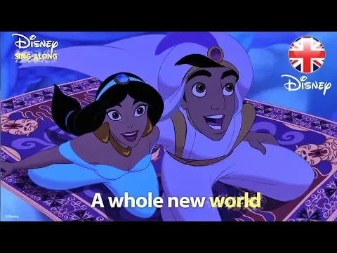 Download MP3 DISNEY SING-ALONGS | A Whole New World - Aladdin Lyric Video | Official Disney UK