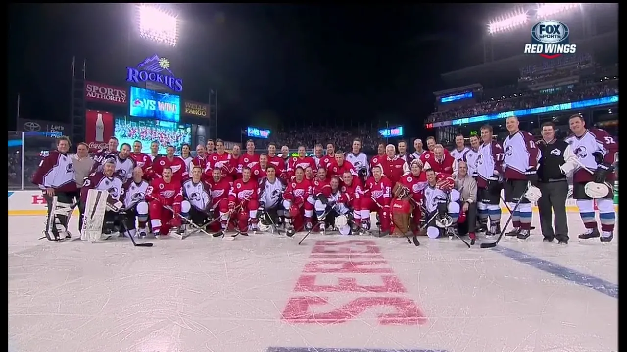 Detroit Red Wings vs Colorado Avalanche Stadium Series Alumni Game