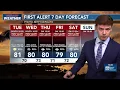 Extended First Alert Weather Days begin tomorrow statewide